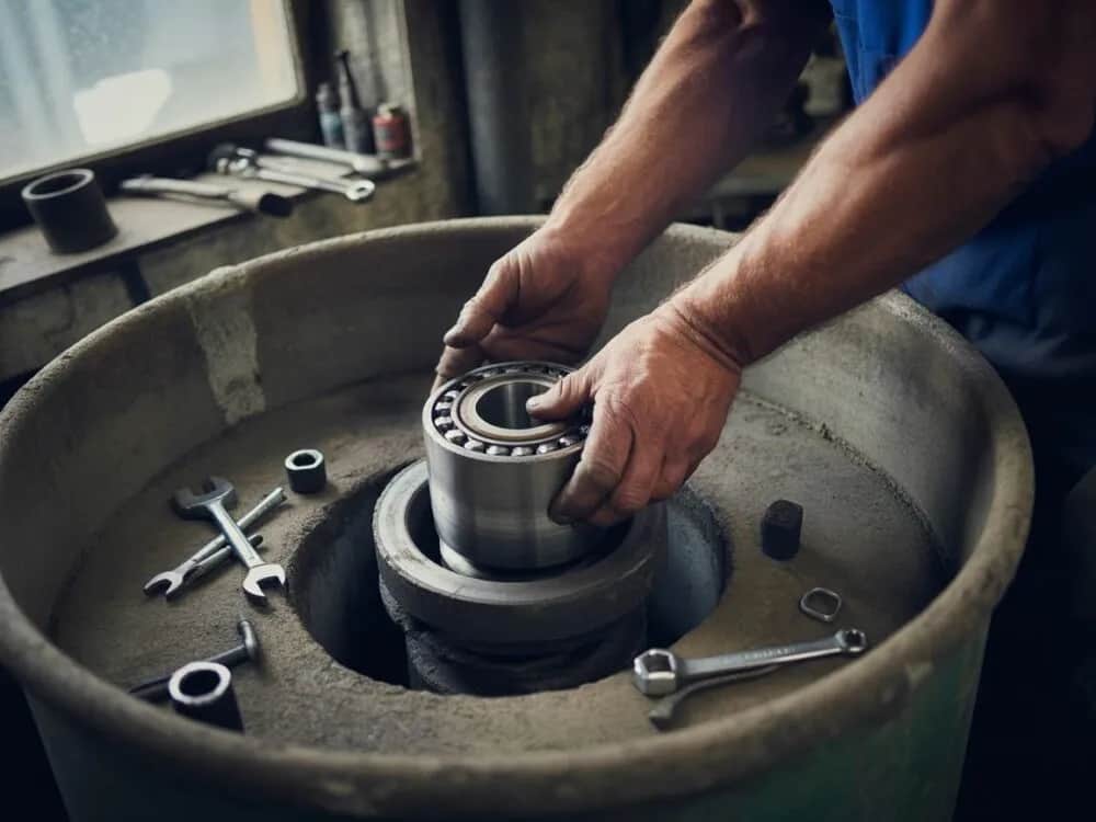Jak wymienić łożysko w małej betoniarce - uniknij kosztownych błędów